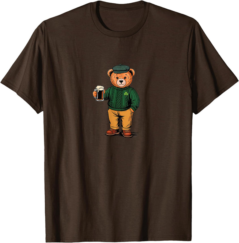 St Patricks Day Bear t -shir t St Patricks Day Bear T-Shirt - Brown