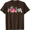 Farm Cow Gender Reveal First Birthday Family Mama Farm Animal Birthday 1st Family Matching Party Mom T-Shirt - Brown