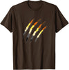 Gay Bear Pride T-Shirts LGBT Gay Bear Pride Shirt For Men - Bear Paw Scratch Cub T-Shirt - Brown