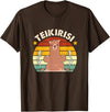 Teikirisi Take It Easy Funny Spanish Llama Latina Yoga T-Shirt - Brown