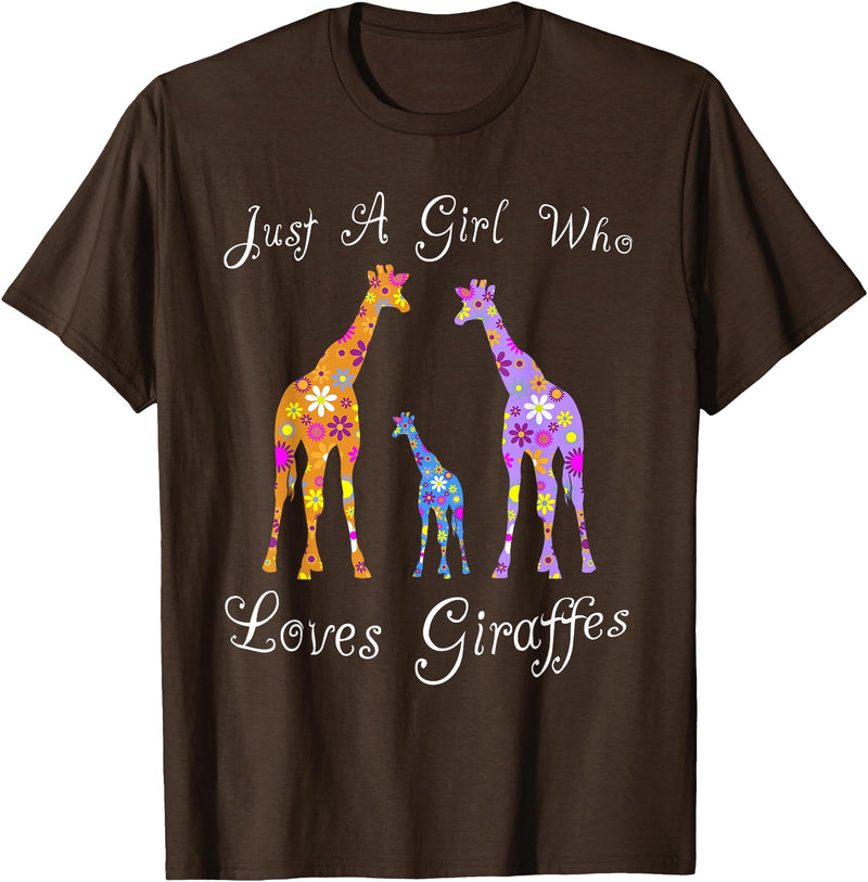 Cartba Giraffe Co. Giraffe Lover Cute T-Shirt - Brown