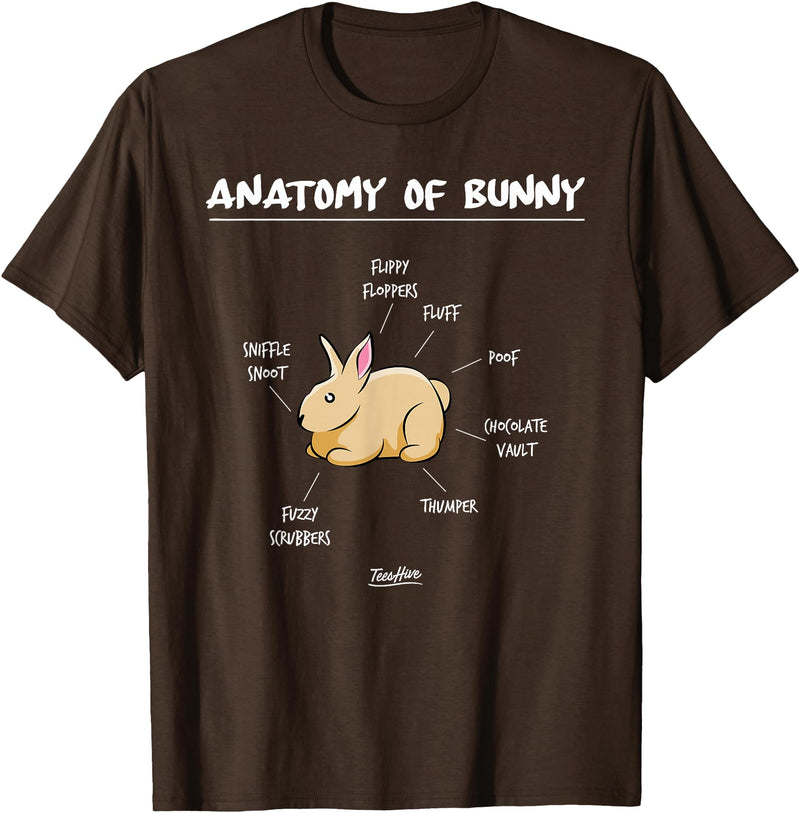 Anatomy of Bunny Rabbit T-Shirt in Brown