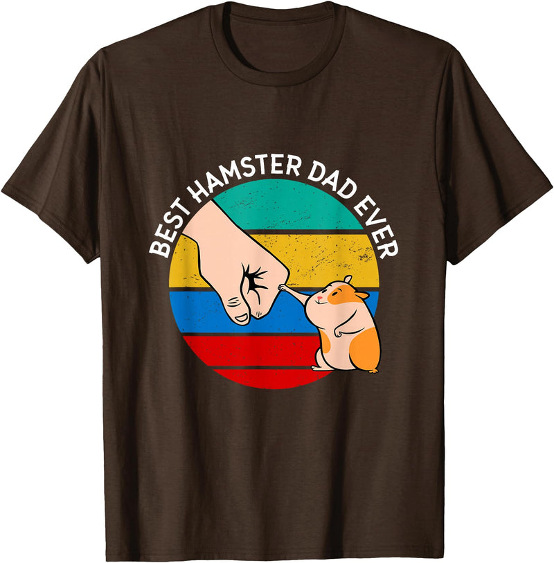 Best Hamster Dad Ever T-Shirt - Brown