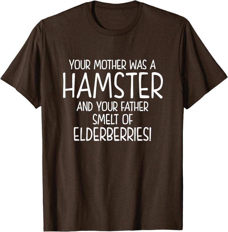 Your Mother was A Hamster and Your Father Hamster Lover T-Shirt - Brown