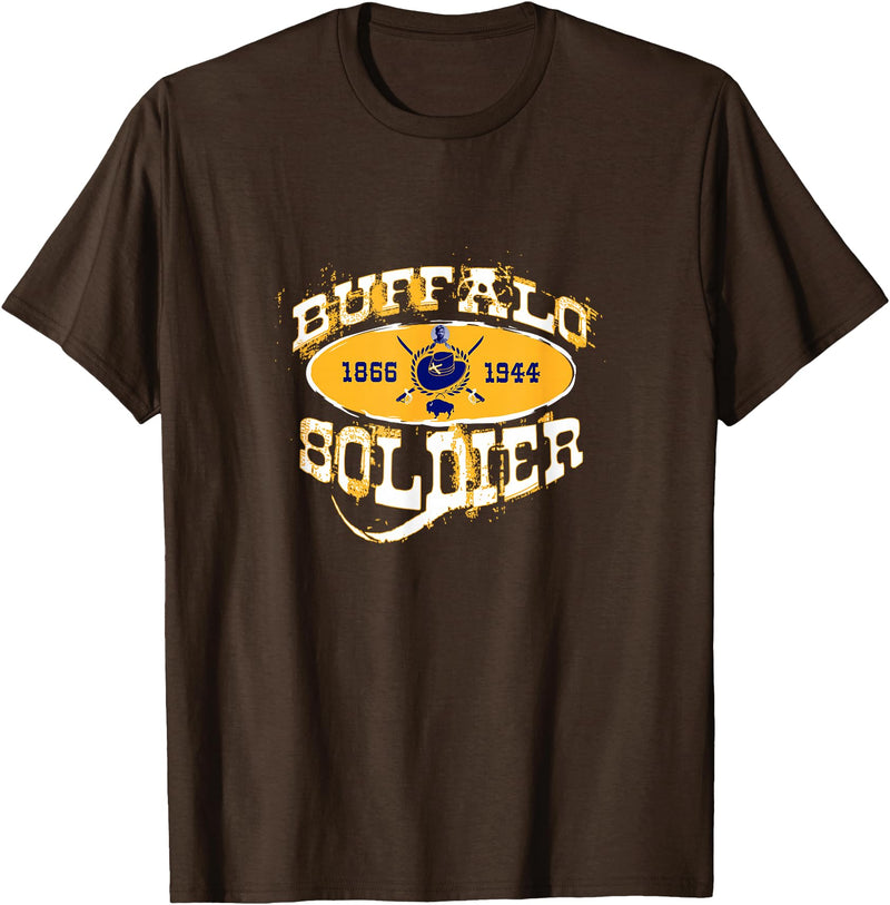 Historically Tee Buffalo Soldier T-Shirt - Brown