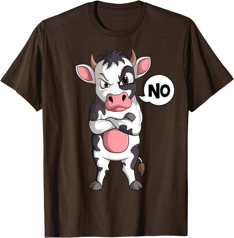 Funny Cow Lover & Owner Gift Ideas Cow Farmer Kids Boys Girls Womens T-Shirt - Brown