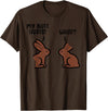 Chocolate Easter Bunnies Funny Rabbit Bunny Candy Men Women T-Shirt in Brown