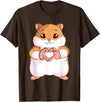 Hamster Lovers Girls Ladies T-Shirt - Brown