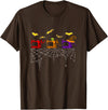 Quilter Scary Halloween Costume Sewing Machine T-Shirt - Brown