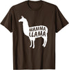 Mamma Llama T Shirt Mamma Llama Tshirt Alpaca Lover Shirt T-Shirt - Brown