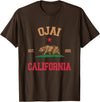 Ojai California CA Designs Ojai California T-Shirt - Brown