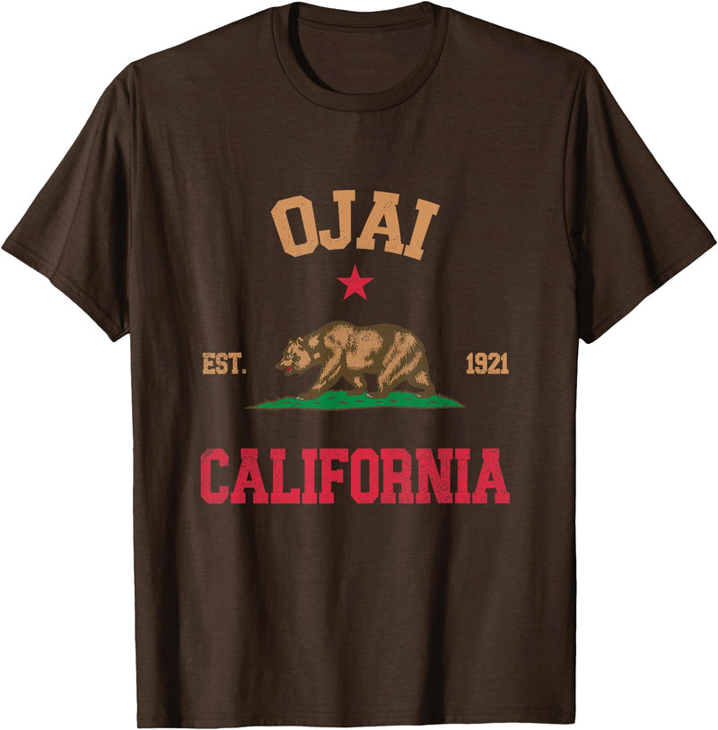 Ojai California CA Designs Ojai California T-Shirt - Brown