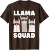 Funny Llama Gift Llama Lover Accessories & Stuff Funny Llama Design For Men Women Llama Alpaca Farm Animal T-Shirt - Brown