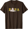 Disney The Lion King Papa Father's Day Mufasa & Simba Sketch T-Shirt - Brown