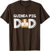 Cavy Breeder Fancier Accessories Clothes Guinea Pig Dad Father's Day Piggy Lover Owner Stuff Cavy T-Shirt - Brown