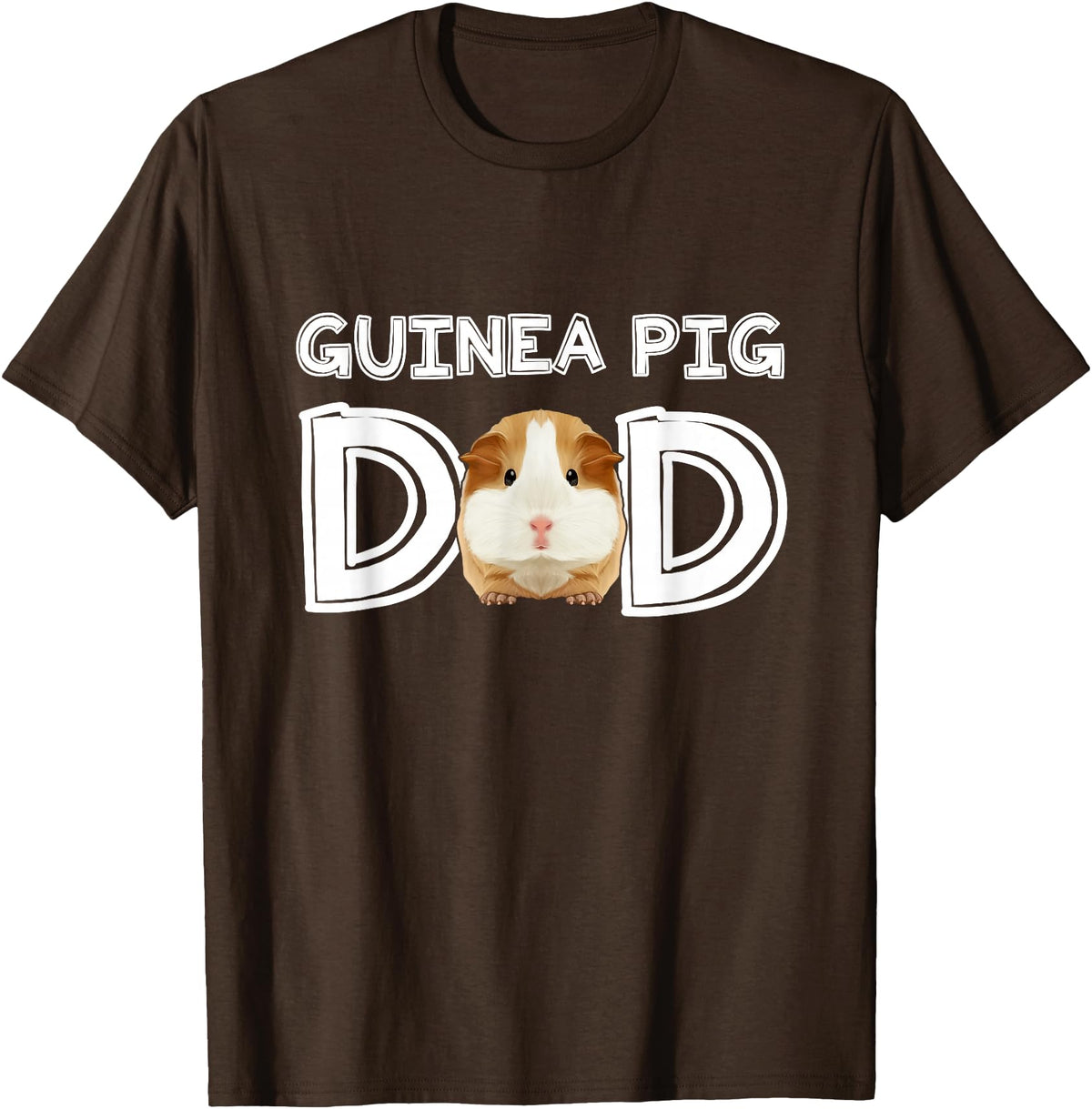 Cavy Breeder Fancier Accessories Clothes Guinea Pig Dad Father's Day Piggy Lover Owner Stuff Cavy T-Shirt - Brown