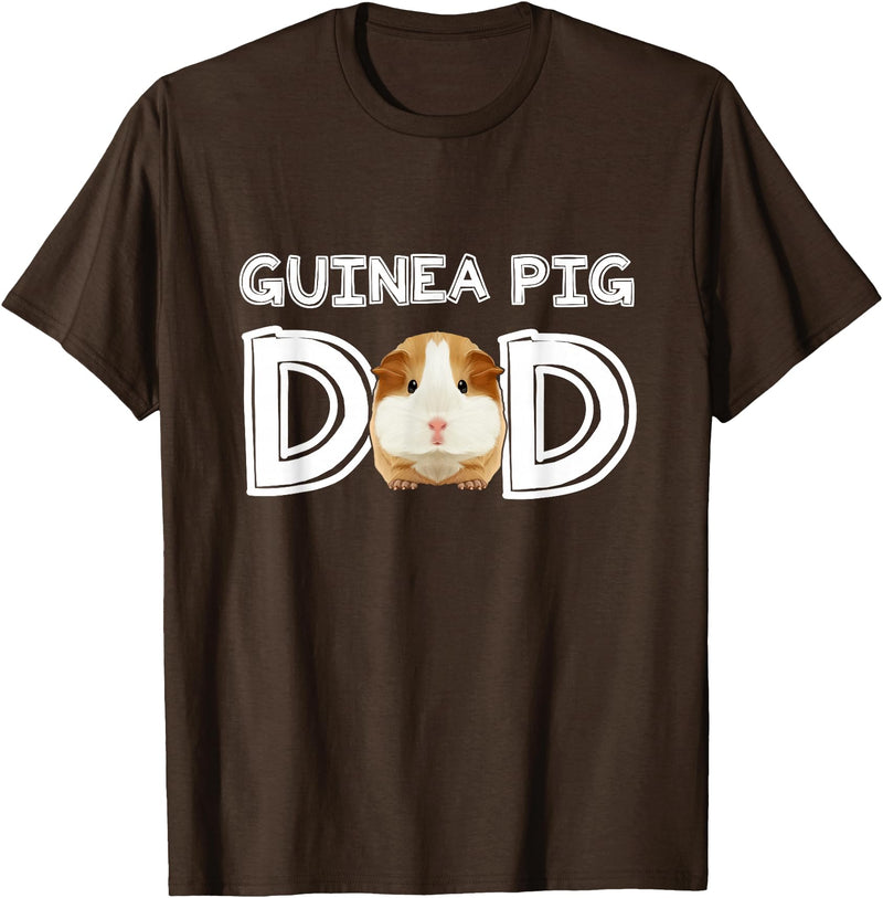 Cavy Breeder Fancier Accessories Clothes Guinea Pig Dad Father's Day Piggy Lover Owner Stuff Cavy T-Shirt - Brown