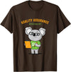 Quality Control Fun Koala Bear, Quality Assurance Specialist T-Shirt - Brown