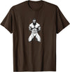 Jay Moe Design Bear, Pride, Gay Pride, Bear Pride Flag, Gay, Rainbow Flag T-Shirt - Brown