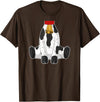 Funny Animal Apparels Kids Cow Costume Cute Boys Girls Farm T-Shirt - Brown