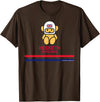 Hesketh Racing Logo World Champion Team Stripes Mascot Retro T-Shirt - Brown