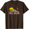 Big Bear Lake CA retro vintage shirts and tees Big Bear Lake California Retro Vintage T-Shirt - Brown