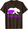 Rett Syndrome Awareness T-Shirt Mama Bear Rett Syndrome Awareness Shirt For Women Men T-Shirt - Brown