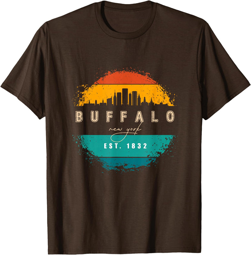 BASBO City of Buffalo New York T-Shirt - Brown