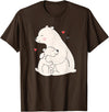 Sassy Southern Charm & Grace Cute & Unique Polar Bear Mama & Baby Cub Love T-Shirt & Gift T-Shirt - Brown