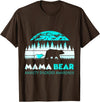 Mama Bear Retro Anxiety Disorder Awareness T-Shirt - Brown