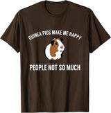 Guinea Pig Accessories & Gifts Funny Guinea Pig Tshirt Gift | Guinea Pig Tee T-Shirt - Brown