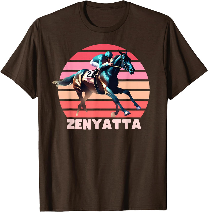 Handicapping Horse Gear Zenyatta Horse, Horse Racing, Del Mar, Santa Anita Shirt T-Shirt - Brown