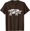 Pig Showing Gifts & Apparel Cute Show Pig Girl T-Shirt - Brown