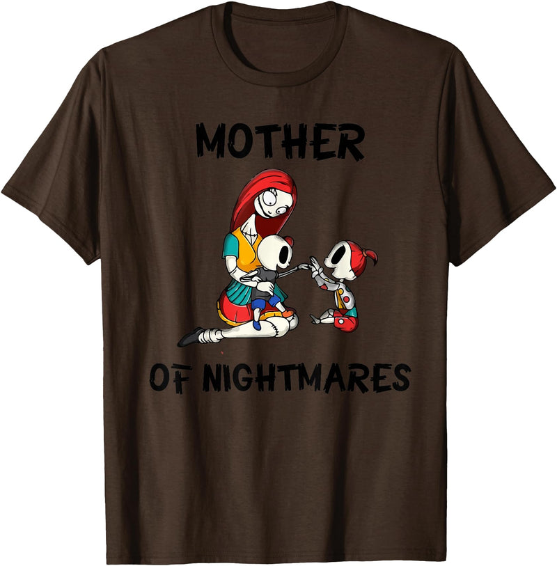 Mom Shirts Mother of Nightmares Graphic T-Shirt - Brown