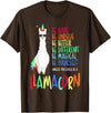 CuisineDuCool Funny Llamacorn - Funny Cute Llama Unicorn T-Shirt - Brown