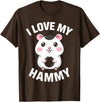 Cute Hamster Design for Men Women Kids Pet Hamster Lovers T-Shirt - Brown