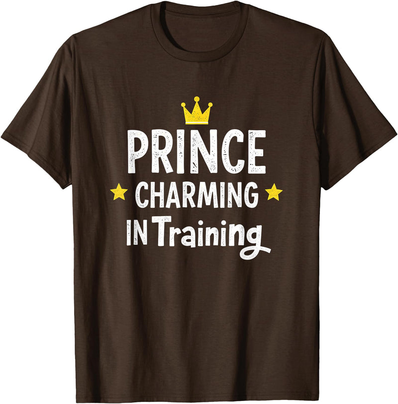 Prince Charming In Training Halloween Costume Prince Charming in Training Halloween T-Shirt - Brown