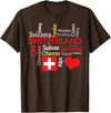 Simply Swiss Why I Love Switzerland T-Shirt - Brown