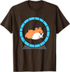 Hamster in a Hamster Wheel Pet Hamster T-Shirt - Brown