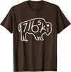 Buffalo Polish 716 716ski Dyngus Day Buffalo NY Polish T-Shirt - Brown