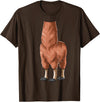 HalloweenCentre Co. Easy Llama Costume Llama Body Headless Llama Costume T-Shirt - Brown
