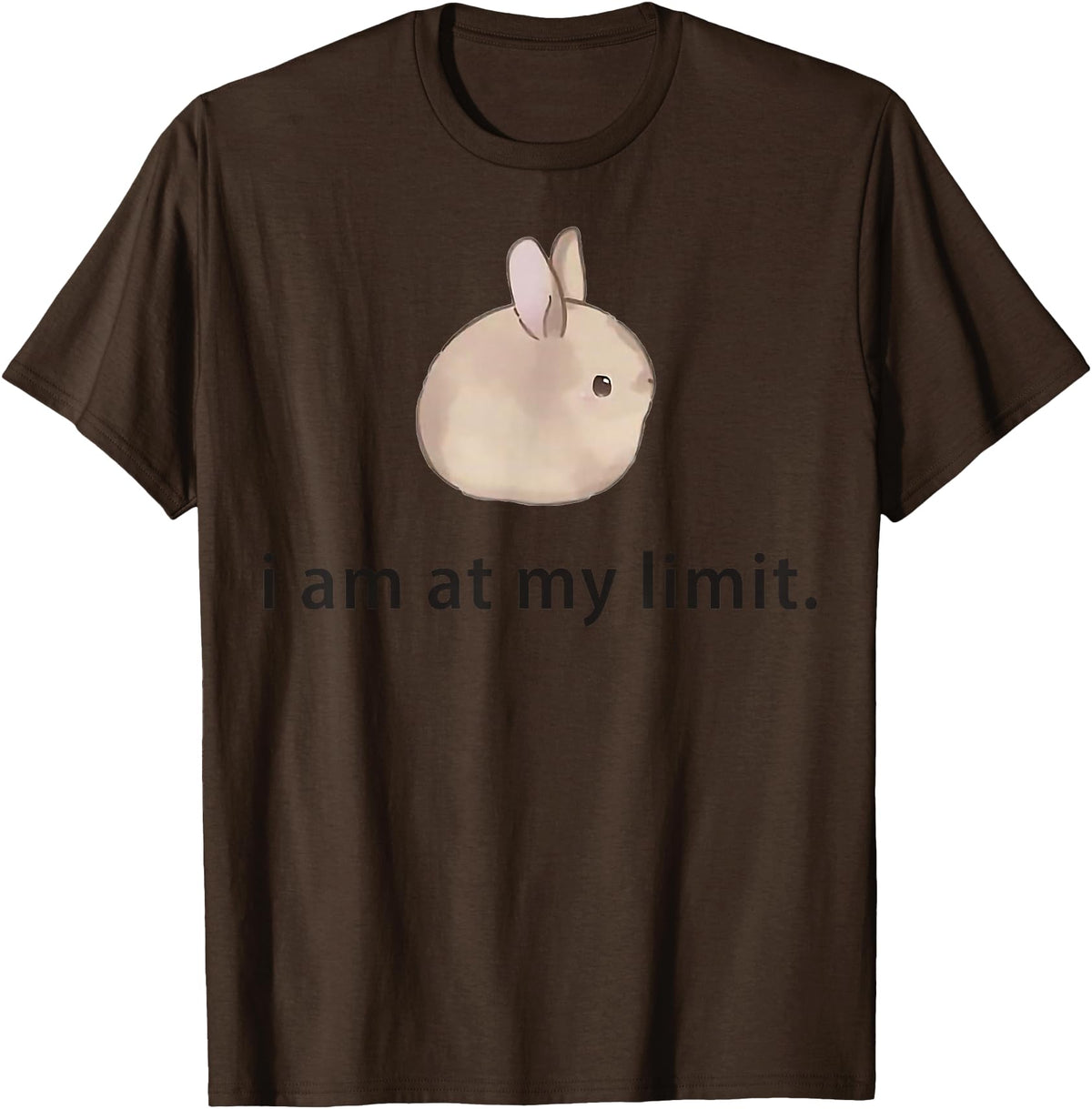 I Am at My Limit Rabbit T-Shirt in Brown