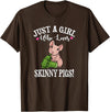 Owner Of Skinny Guinea Pig Gifts Shirts & Hoodies Kids Funny Girl Who Loves Hairless Guinea Pig Mom Lover T-Shirt - Brown