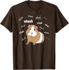 Funny Guinea Pig Tee Gift Animal Pet new kids love Guinea Pig Love Guinea Pig Wheek Wheek Feed Me Guinea Pig T-Shirt - Brown