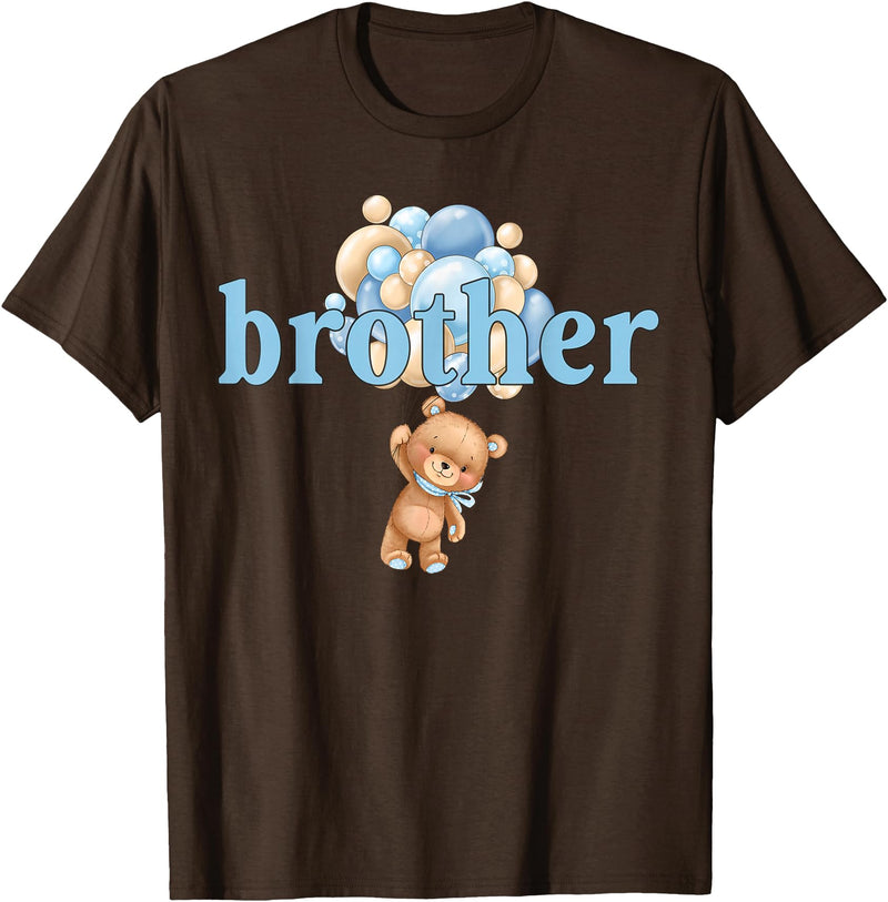 Beary 1st Birthday Boy Teddy Bear Matching Apparel Brother Teddy Bear 1st Birthday Boy Family Matching T-Shirt - Brown