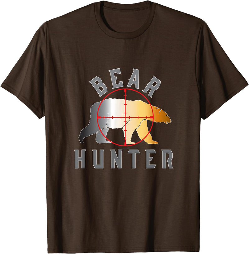 Gay Pride Gear Bear Hunter Gay Bear T-shirt For Men T-Shirt - Brown