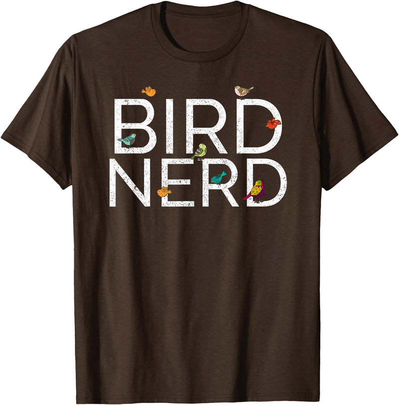 EpicWear Bird Nerd Bird Watcher Watching tshirt T-Shirt - Brown