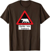 Svalbard T-Shirt Co. Svalbard T Shirt Polar Bear Sign Gjelder hele Norway T-Shirt T-Shirt - Brown