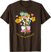 Peppa Pig Don't Worry Be Happy Floral Logo T-Shirt - Brown