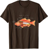 Anatomy of Fish T-Shirt - Brown